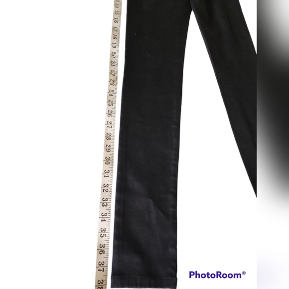 Garage GA Junior's Size 1 Black High Waist Stretch High Rise Denim Jeggings. New - Picture 4 of 8